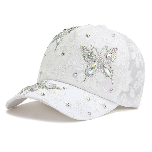 Faux Rhinestones Duck Hat